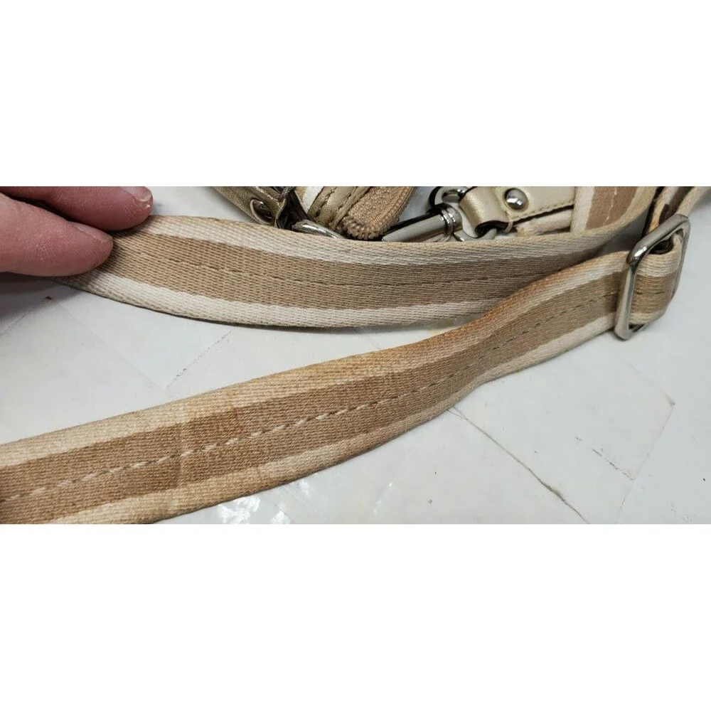 COACH SWINGPACK CROSSBODY WHITE KHAKI SIGNATURE